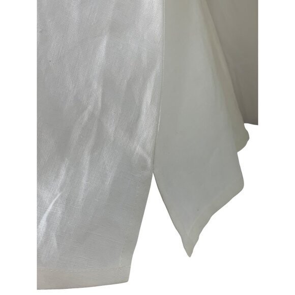 Soleil Womens Ivory Linen Blend Button Blouse 3XL RBB10449 - Picture 7 of 8